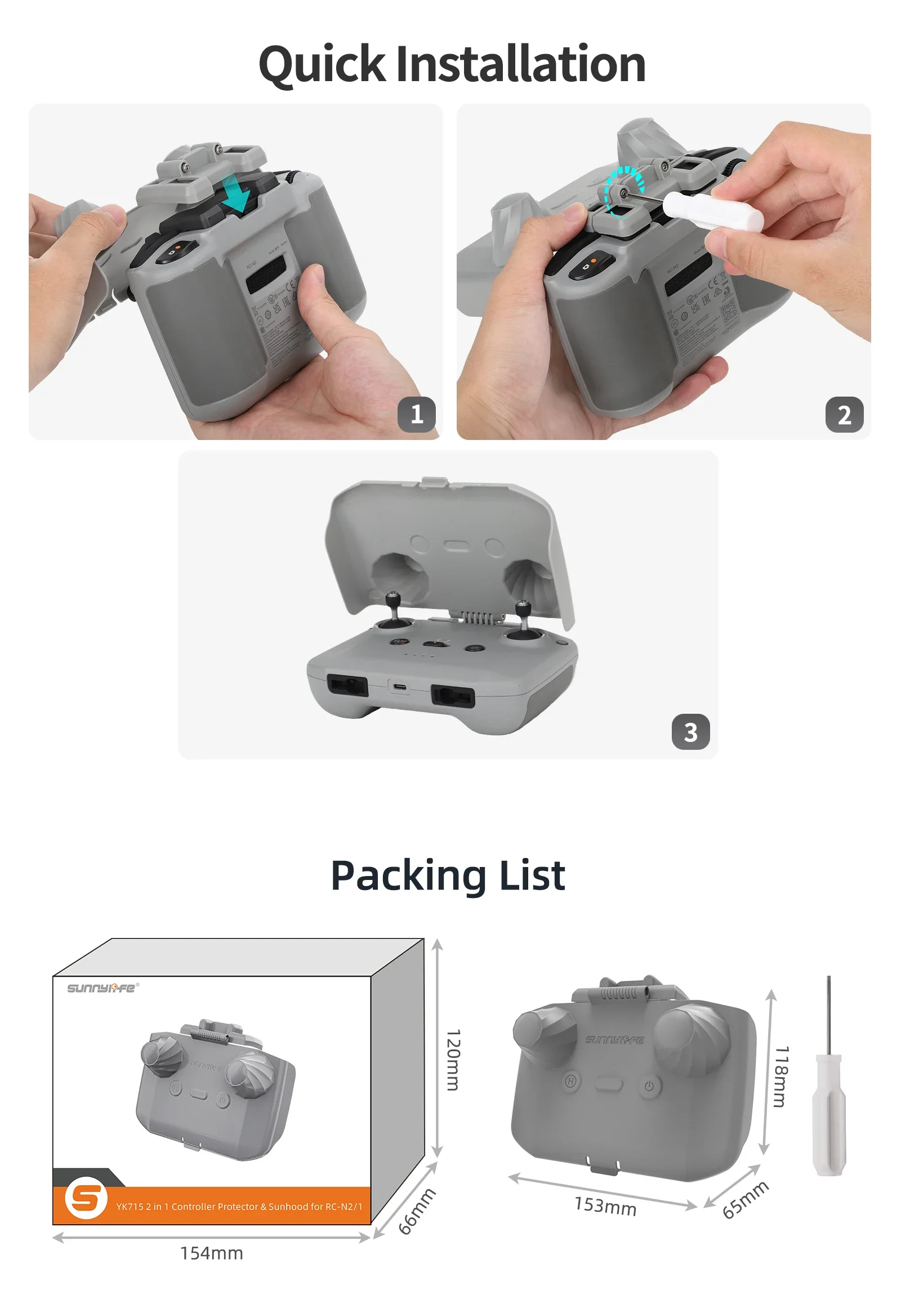 Protector de controlador 2 en  - Drone Controller Hood reseña y precio