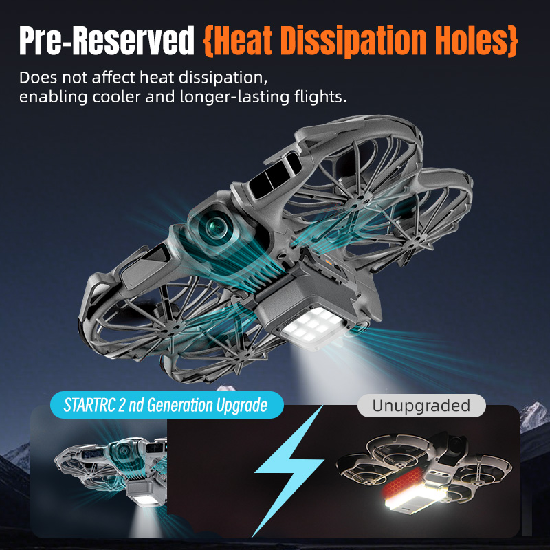 Tren de aterrizaje LED STARTRC - Drone Strobe Light reseña y precio