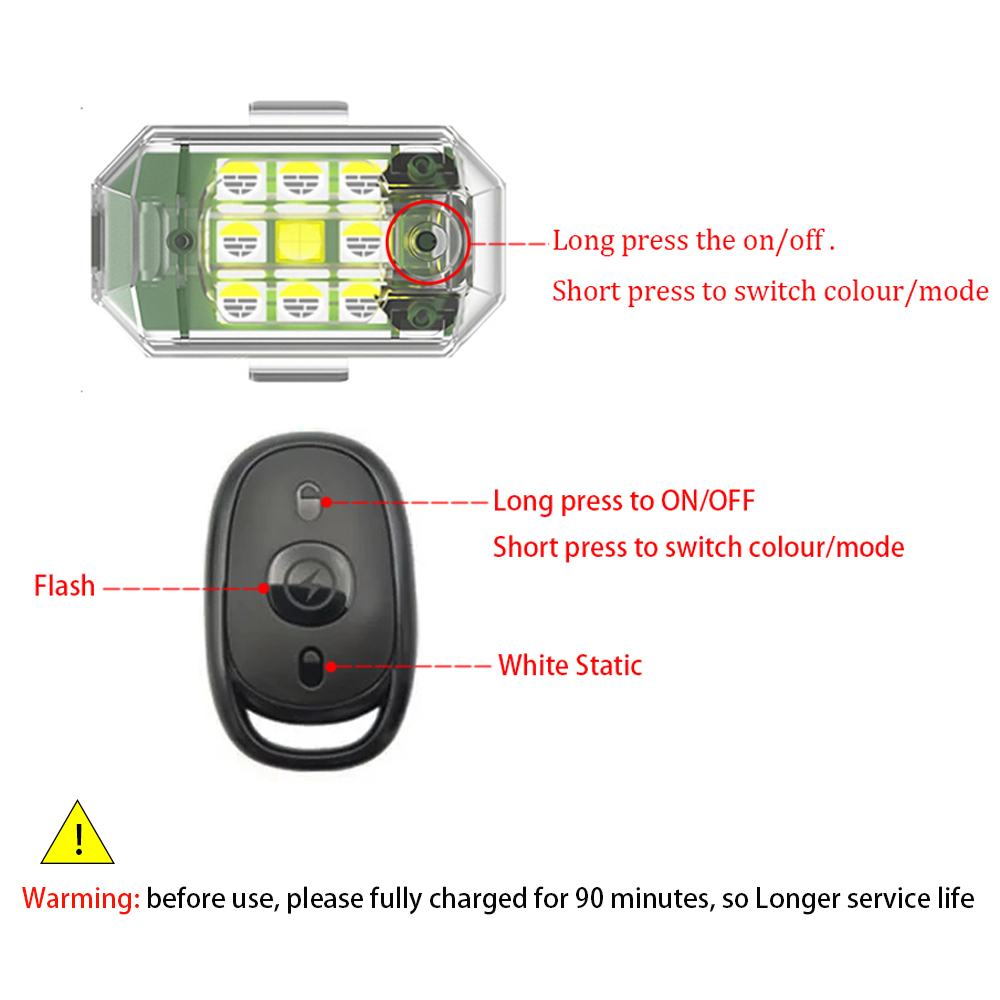 Luz estroboscópica LED inalámb - Drone Strobe Light reseña y precio